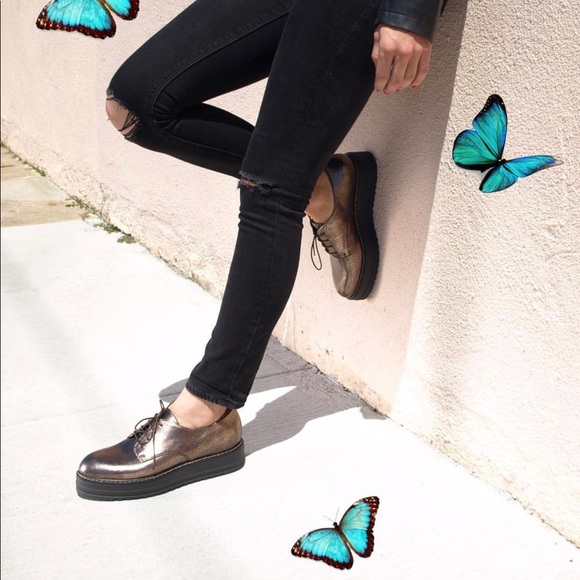 Bronze Creeper Oxford Platform - Picture 2 of 8